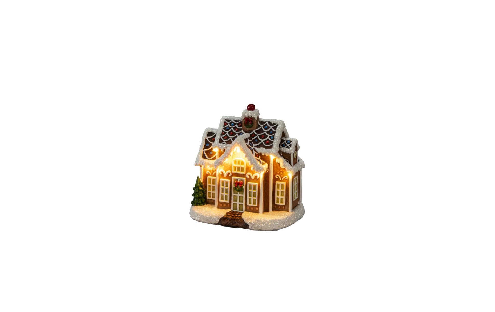 1864432 - Mediatech Konstsmide LED Mini-Lebkuchenhaus mit Musik 9 ww LED, exkl. Batterie AA, IP44 kaufen Schweiz | Mediatech.ch