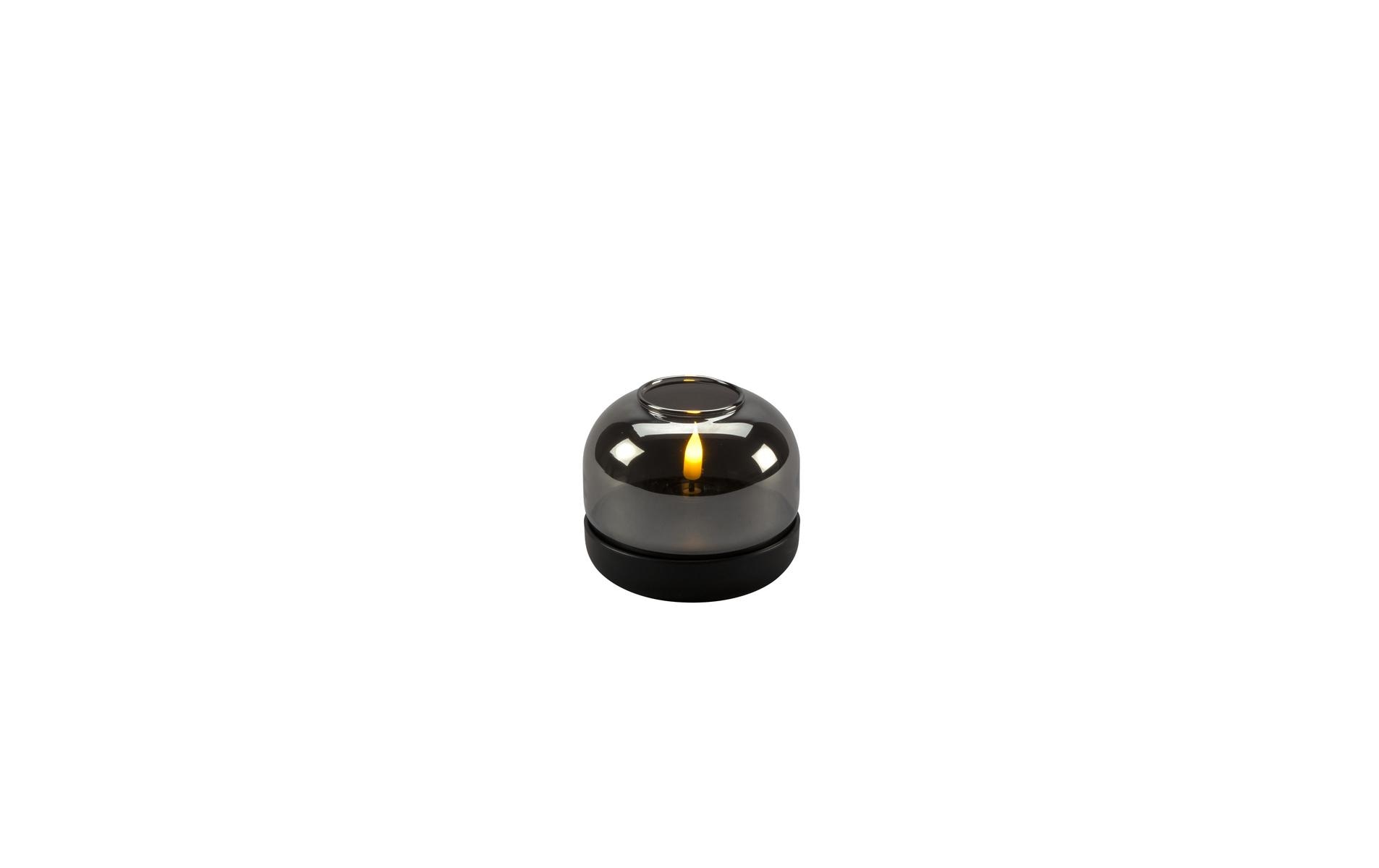 1864435 - Mediatech Konstsmide LED Kerze graues Glas schwarz 1 ww LED, 6h Timer, exkl. Batterie AA, IP20 kaufen Schweiz | Mediatech.ch