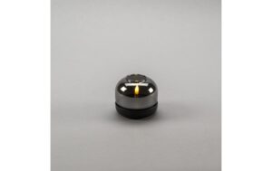 1864435_1 - Mediatech Konstsmide LED Kerze graues Glas schwarz 1 ww LED, 6h Timer, exkl. Batterie AA, IP20
