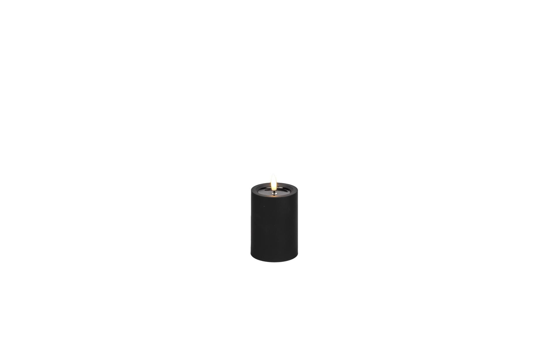 1864439 - Mediatech Konstsmide LED Kerze Kunststoff mattschwarz 1 ww LED, exkl. Batterie AA, H: 10cm IP44