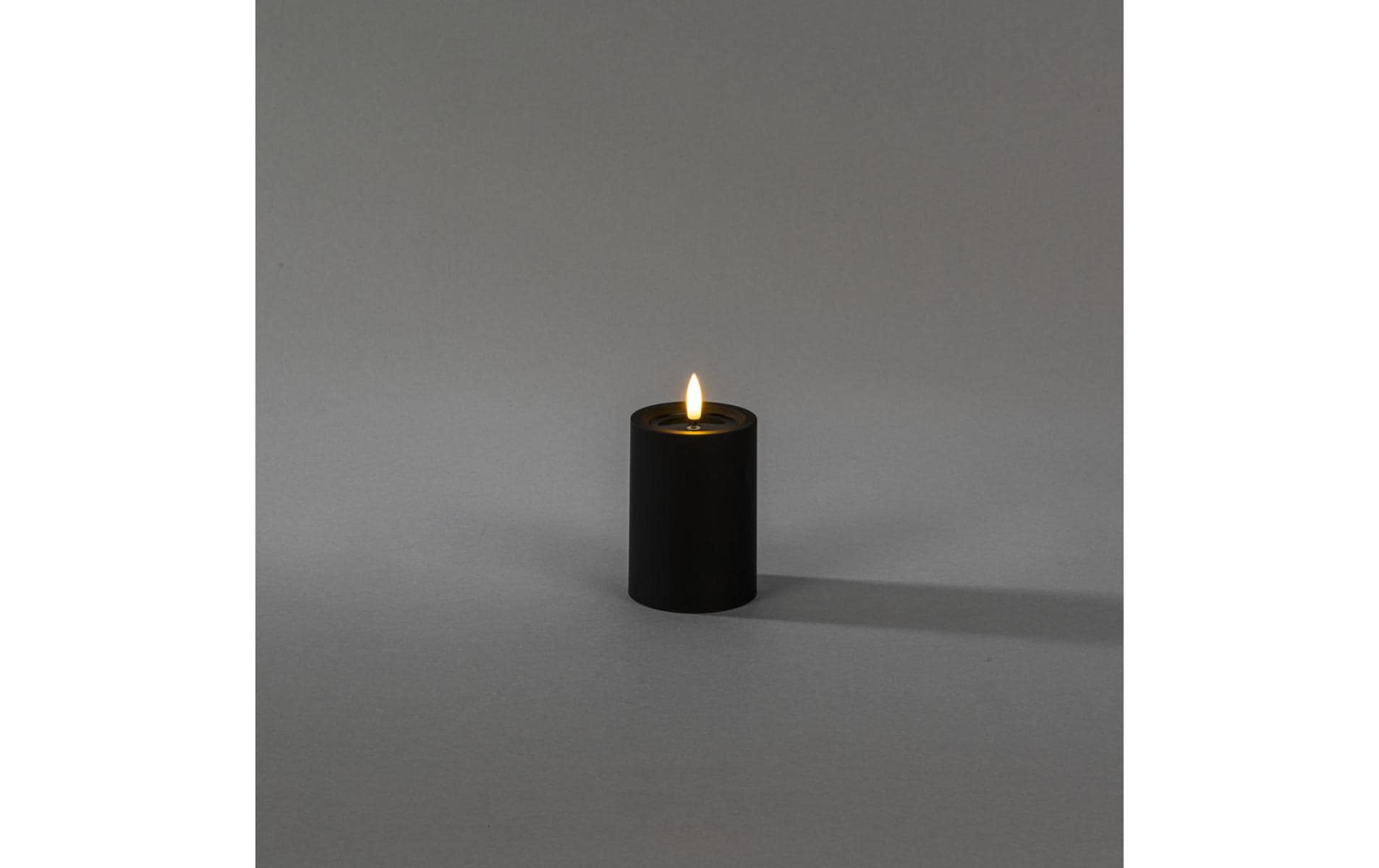 1864439_1 - Mediatech Konstsmide LED Kerze Kunststoff mattschwarz 1 ww LED, exkl. Batterie AA, H: 10cm IP44