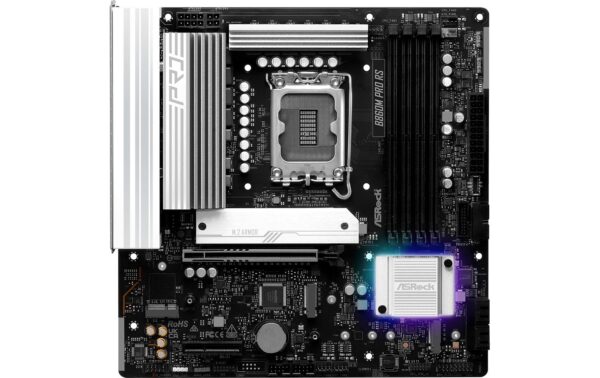 ASRock B860M PRO RS, mATX, LGA1851 Intel B860, LGA1851, 4x DDR5, PCIe 5.0