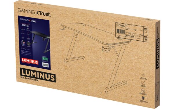 Trust GXT709 Luminus RGB Gaming Tisch schwarz