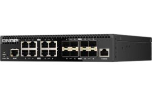 QNAP QSW-M3216R-8S8T, Management Switch 16-Port 10GbE SFP+/RJ-45, half-rack. design
