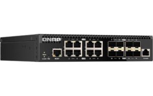 QNAP QSW-M3216R-8S8T, Management Switch 16-Port 10GbE SFP+/RJ-45, half-rack. design