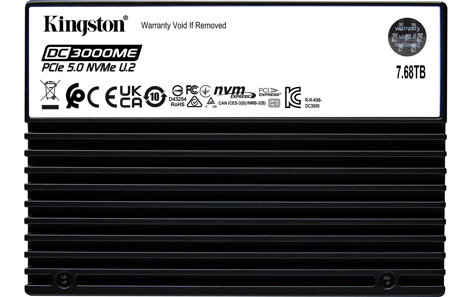 1868316 - Mediatech SSD Kingston Enterprise DC3000ME 7680GB U.2, PCIe NVMe Gen5 x4, 14000MB/s,10000MB/s