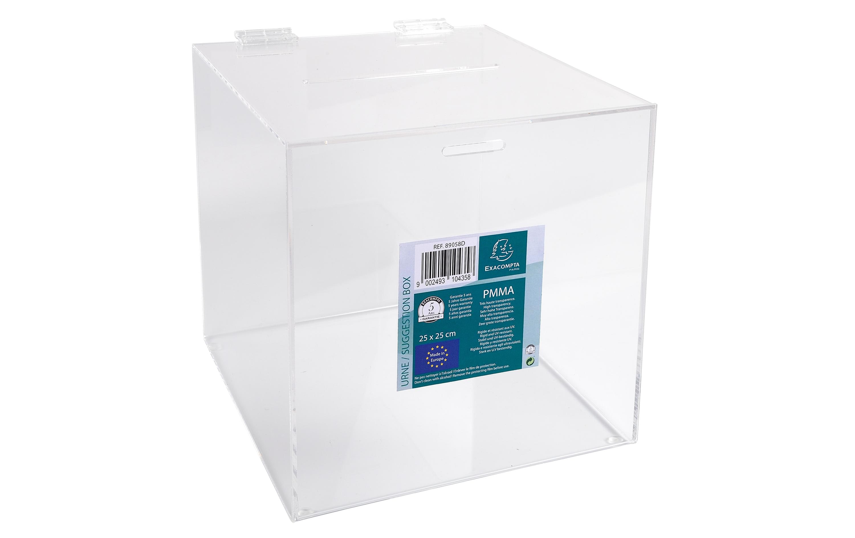 1868943_1 - Mediatech Exacompta Einwurfbox Acryl 21cm abnhembarer Deckel, Acryl