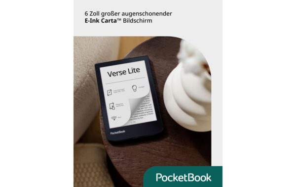 PocketBook Verse Lite Midnight grey 6 E-Ink Carta™ ,16 Graustufen, 8GB Speiche