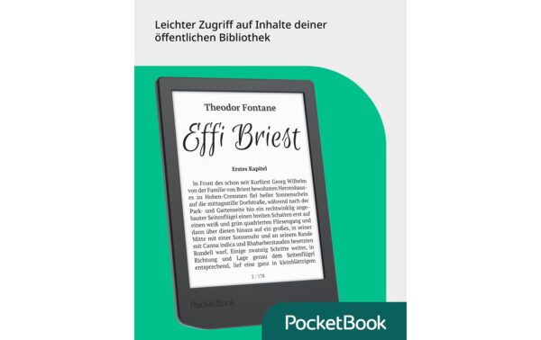 PocketBook Verse Lite Midnight grey 6 E-Ink Carta™ ,16 Graustufen, 8GB Speiche