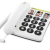Doro PhoneEasy 331PH weiss Senioren Tischtelefon mit Fototasten