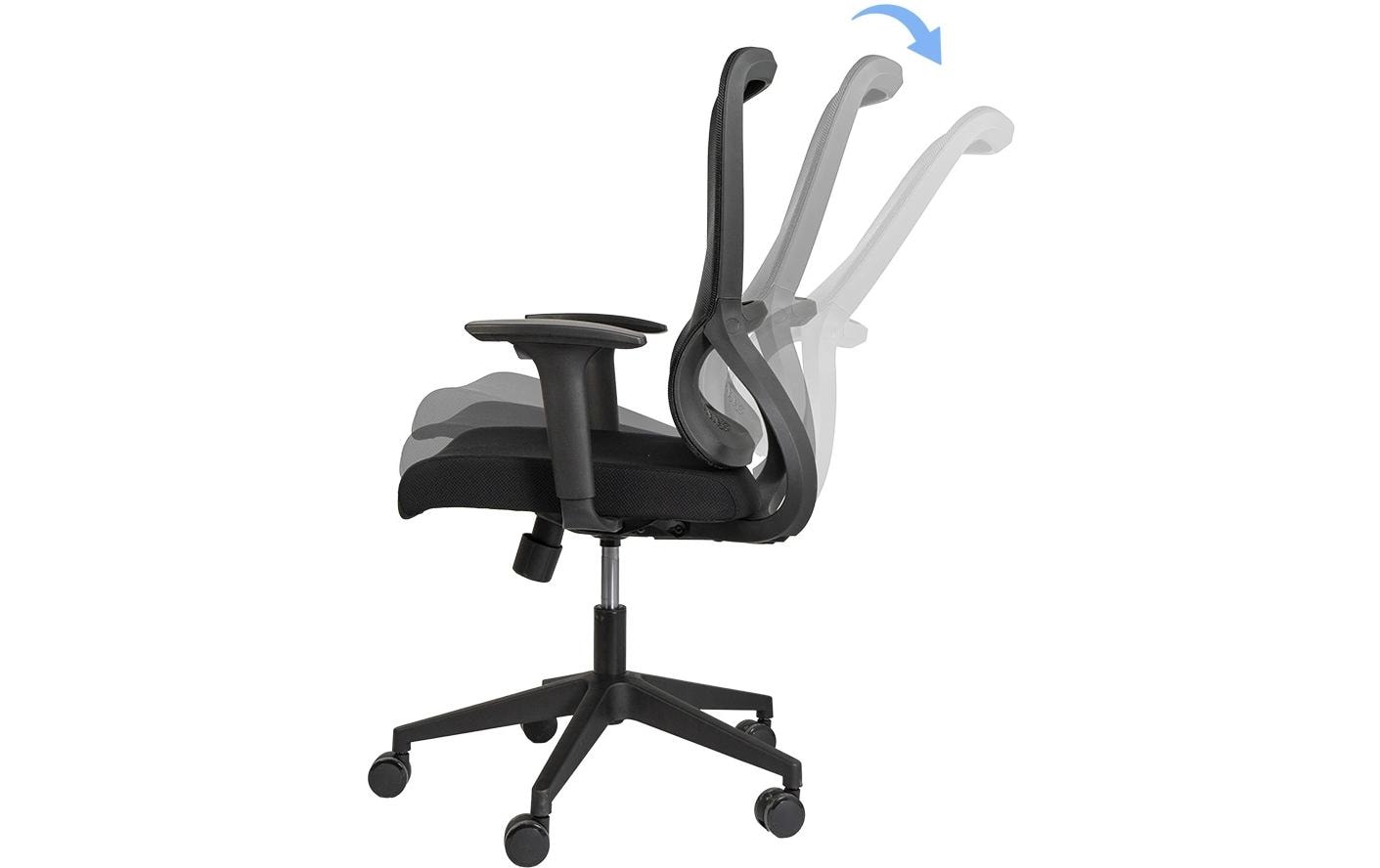1873245_1 - Mediatech CONTINI Bürostuhl FlexSeat schwarz Kunststoff, mit Armlehnen