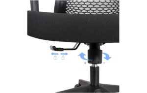 1873245_3 - Mediatech CONTINI Bürostuhl FlexSeat schwarz Kunststoff, mit Armlehnen