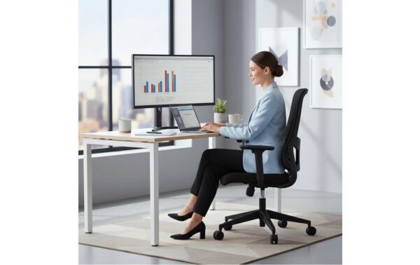 1873245_4 - Mediatech CONTINI Bürostuhl FlexSeat schwarz Kunststoff, mit Armlehnen