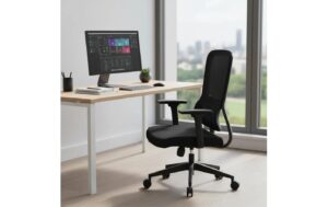 1873245_8 - Mediatech CONTINI Bürostuhl FlexSeat schwarz Kunststoff, mit Armlehnen