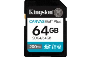 Canvas Go! Plus SDXC Card 64GB UHS-I U3, les. 200MB/s, schr. 70MB/s