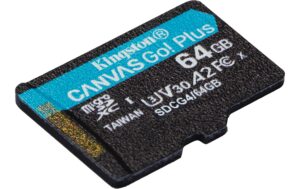 1873879_1 - Mediatech Canvas Go! Plus microSDXC Card 64GB UHS-I U3,les. 200MB/s,schr. 70MB/s, no Apt.