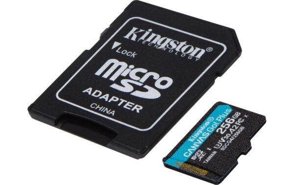 Canvas Go! Plus microSDXC Card 256GB UHS-I U3,les. 200MB/s,schr. 160MB/s