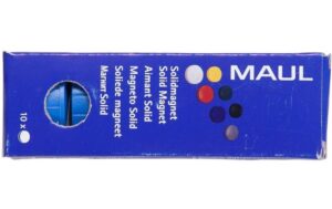 MAUL Magnete solid, 10 Stk Ø 32 mm, blau