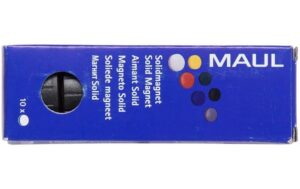 1875767_1 - Mediatech MAUL Magnete solid, 10 Stk Ø 32 mm, schwarz
