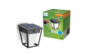 Philips Outdoor Wandleuchte Solar Nissa 3000K, 1.8W, IP44