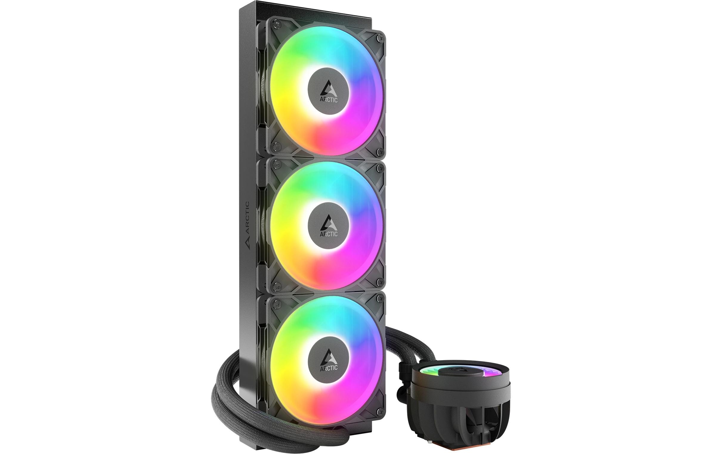 1876722_1 - Mediatech Kühler Arctic Li. Freezer III Pro 360 A-RGB Intel + AMD, Schwarz