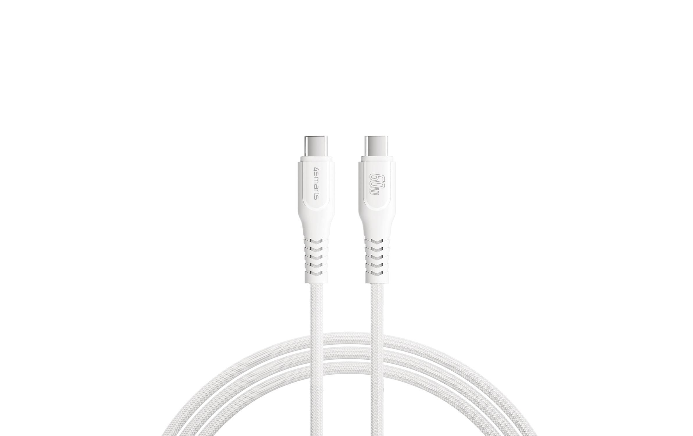 USB-C Kabel PremiumCord 60W 1, 5m, weiss