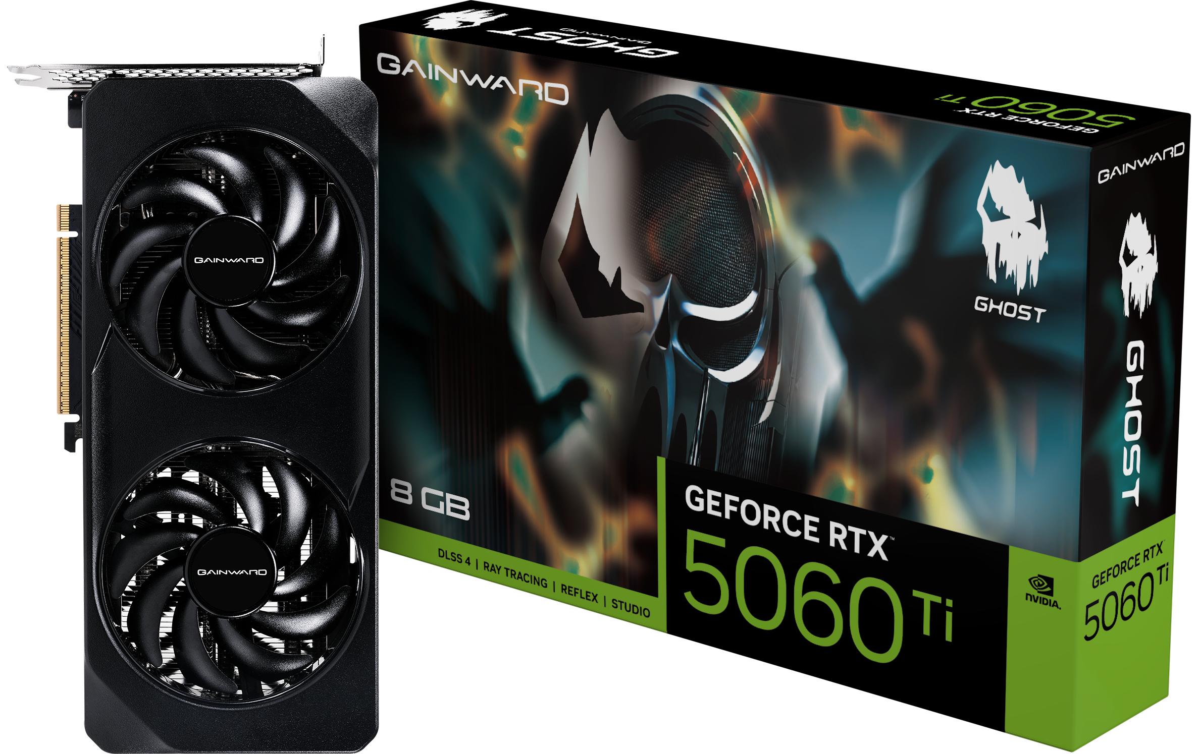 1877241 - Mediatech Gainward RTX5060 Ti Ghost 8GB GDDR7 GeForce RTX5060 Ti, 3x DP, 1x HDMI kaufen Schweiz | Mediatech.ch
