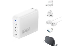 4SMARTS Ladegerät GaN Flex Pro 200W Travel Edition, weiss