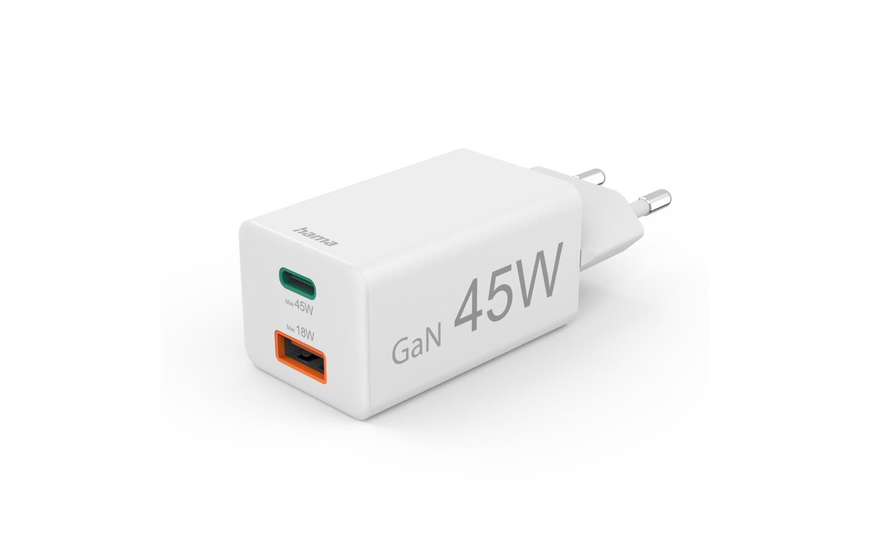1880245 - Mediatech Hama Gan charger USBA USBC 45W 45W weiss kaufen Schweiz | Mediatech.ch
