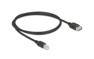 1880364 - Mediatech Delock USB2.0 Kabel EASY USB A-B, 1.0m USB-A Seite beidseitig einsteckbar, schwarz