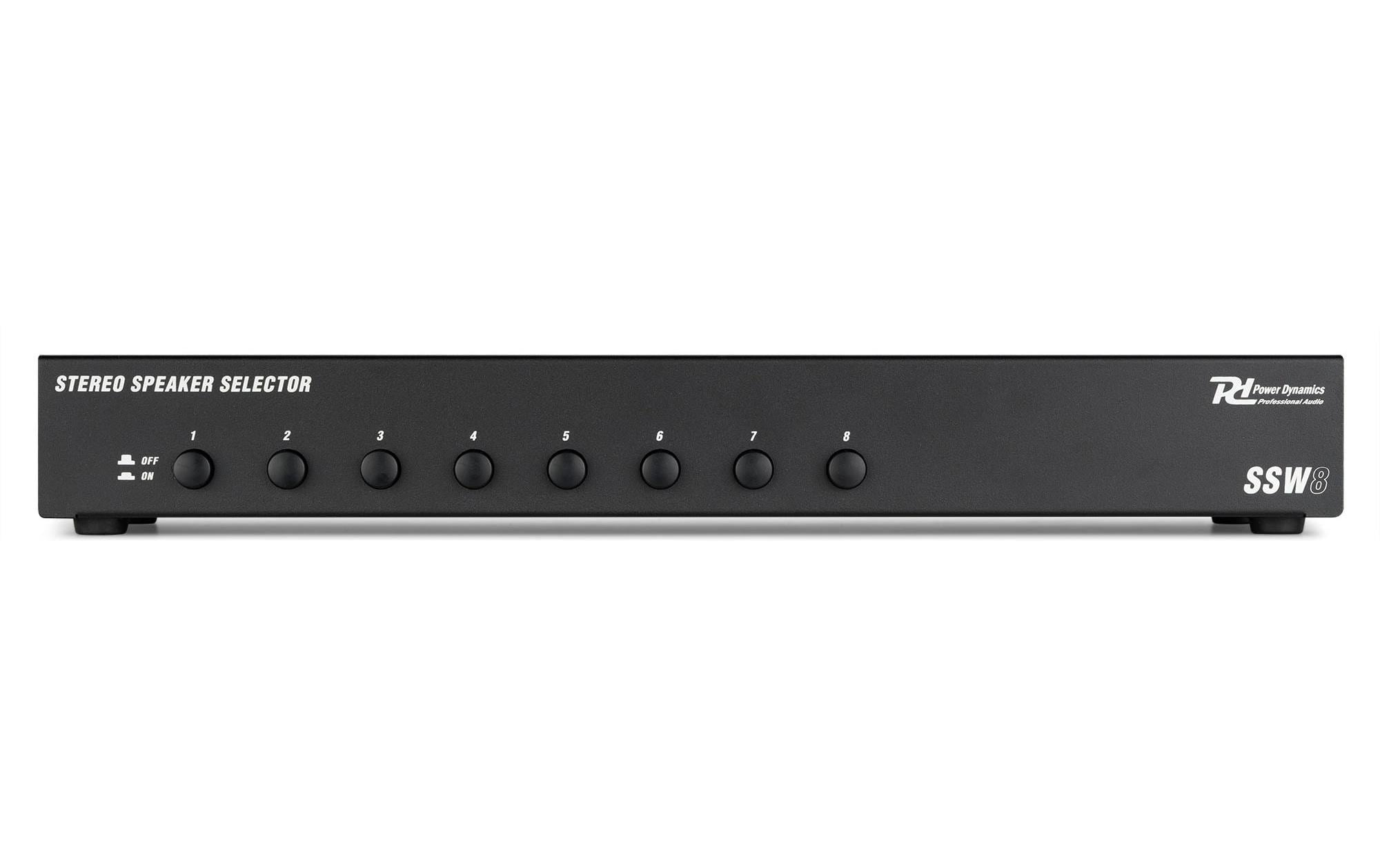 1880547_1 - Mediatech Power Dynamics SSW8 Lautsprecher Selektor 8-Fach, 19