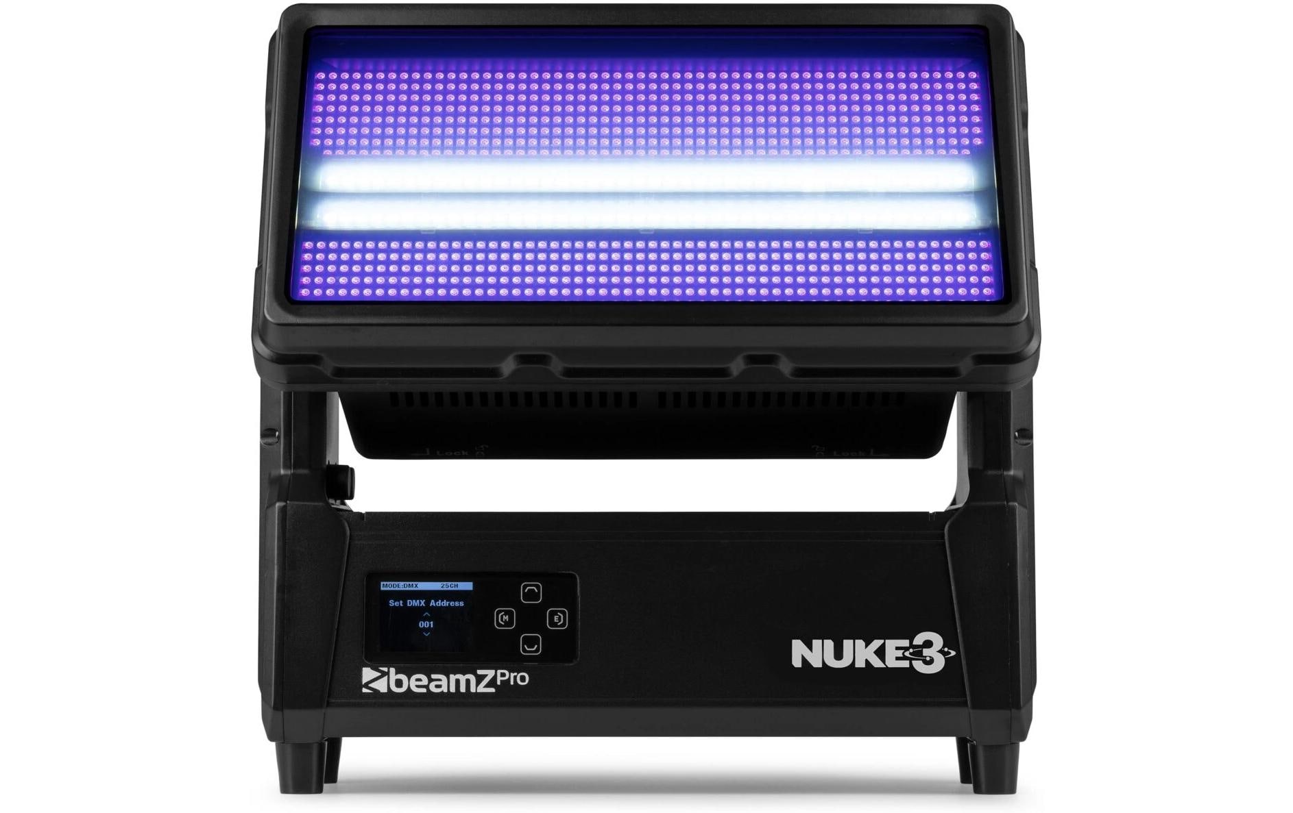 1880602_1 - Mediatech BeamZ Pro Nuke3 Wall Wash Strobe, IP65, TILT, 96x10W CW