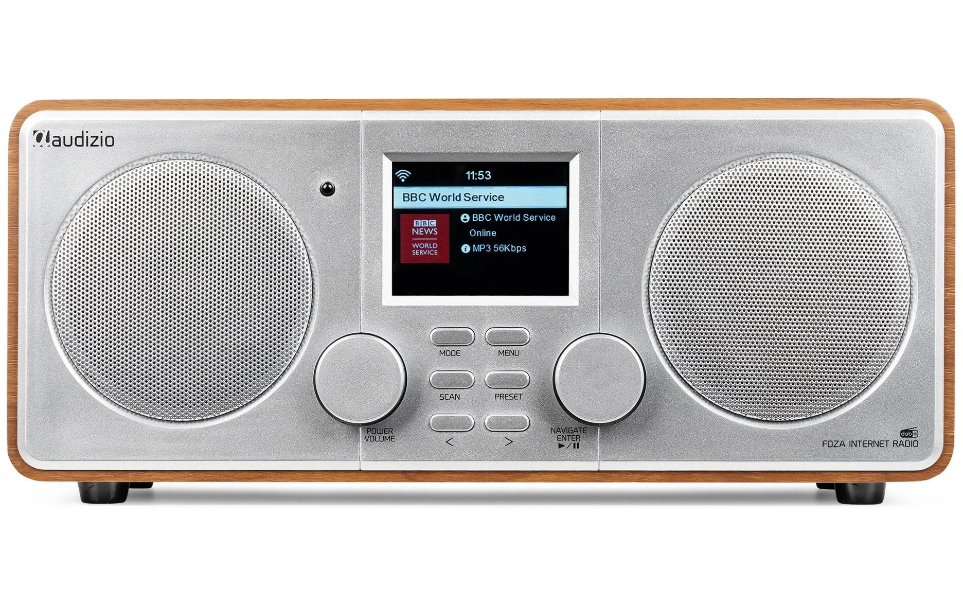 1880606_1 - Mediatech Audizio FozaSI Internet Radio, DAB+, Wifi, BT, AUX, silber