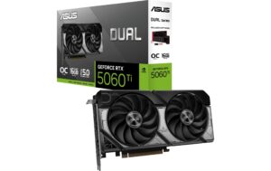ASUS DUAL RTX5060TI O16G, GDDR7 GeForce RTX5060Ti, 3x DP, 1x HDMI