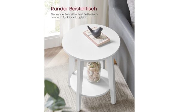 1882007_2 - Mediatech Vasagle Couchtisch Weiss 40x50 cm (DxH), Spanplatte