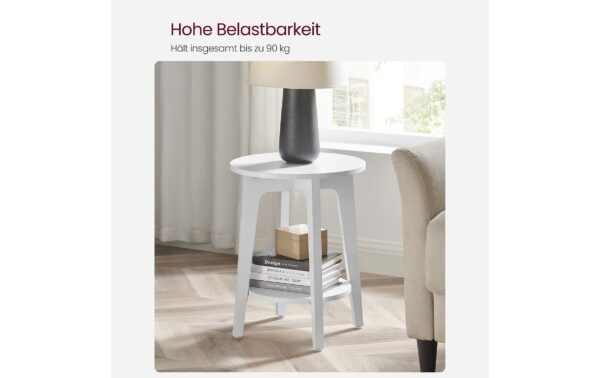 1882007_4 - Mediatech Vasagle Couchtisch Weiss 40x50 cm (DxH), Spanplatte
