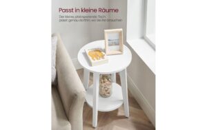 1882007_6 - Mediatech Vasagle Couchtisch Weiss 40x50 cm (DxH), Spanplatte