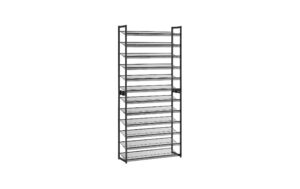Songmics Schuhgestell, 12 Ablagen 92.3x30.5x221.4 cm (BxTxH), Stahl