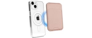 VALENTA Card Wallet, MagSafe Stand Metallic Rose