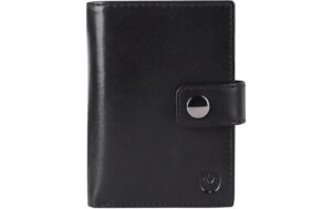 VALENTA Card Wallet Leather MagSafe Black