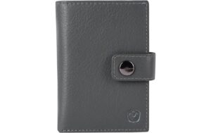 VALENTA Card Wallet Leather MagSafe Luxe Gr MagSafe, Grey