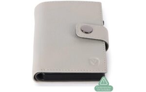 Valenta Card Wallet, Leather - Luxe MagSafe, Off-White