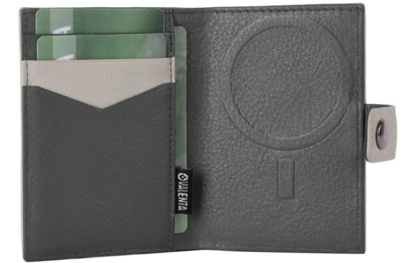 Valenta Card Wallet, Leather - Luxe MagSafe, Off-White