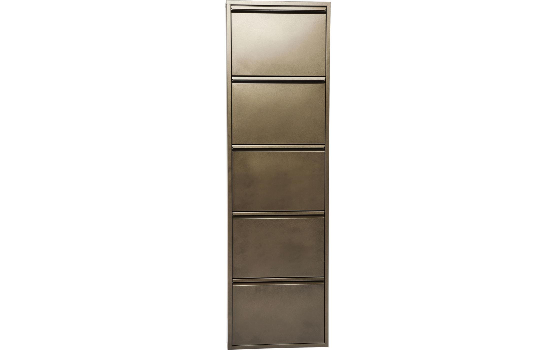 1887116 - Mediatech Kare Schuhschrank Caruso 5er Bronze
