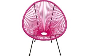 Kare Sessel Acapulco, Pink 85x73x78 cm, Stahl, Polyethylen