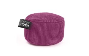 Lumaland Hocker Pouf Cord 50 l, Weinrot