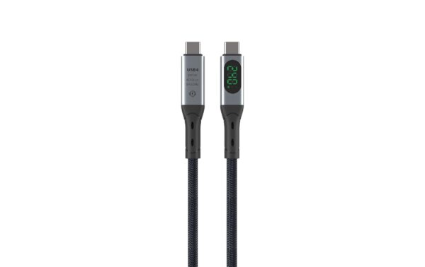 4smarts USB4 USB-C Kabel, 1.5m DigitCord bis 240W, 1.5m, schwarz