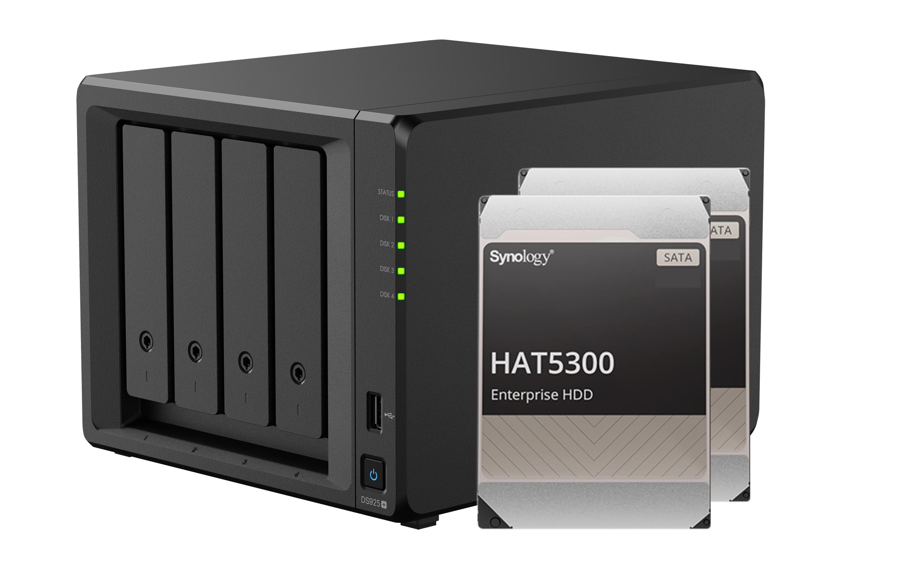 1889355 - Mediatech Synology DS925+, 4-bay NAS inkl. 2x 4TB HDD Synology HAT53x kaufen Schweiz | Mediatech.ch