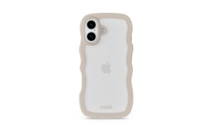 Holdit Wavy Case Beige/Transparent iPhone 17