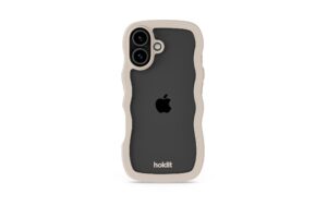 Holdit Wavy Case Beige/Transparent iPhone 17